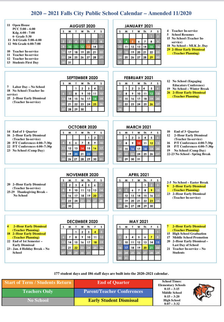 2020-21  Calendar