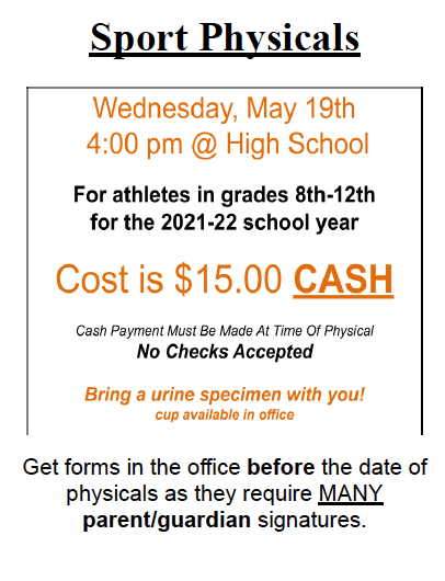 Sports Physical Flyer